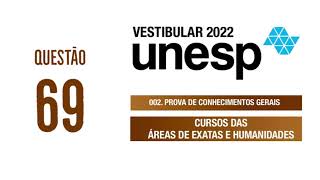 Unesp 2022  Exatas e Humanidades  Questão 69 [upl. by Joh]