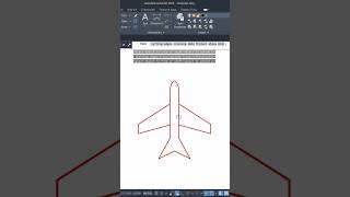 2D drawing of Aeroplane ✈️ Design with AutoCAD aeroplane design drafting [upl. by Amjan]