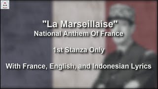 La Marseillaise  With Lyrics [upl. by Perri]