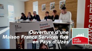 VIDÉO Pays d’Uzès  une Maison France services pour faciliter la vie des usagers [upl. by Silvia877]