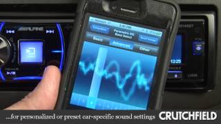 Alpine CDE147BT Car CD Receiver Display and Controls Demo  Crutchfield Video [upl. by Mundt]