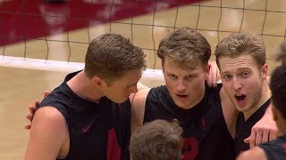 Recap No 9 Stanford mens volleyball fights back in third set falls to No 2 UC Irvine in four [upl. by Aicena568]