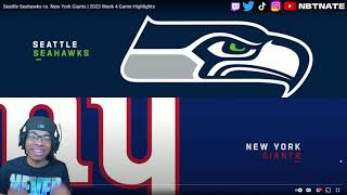 49ERS FAN REACTS TO Seattle Seahawks vs New York Giants  2023 Week 4 Game Highlights [upl. by Nickerson]