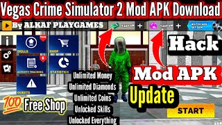 Vegas Crime Simulator 2 Hack  Vegas Crime Simulator 2 Unlimited Money and Diamonds  Update 2024 [upl. by Milla]