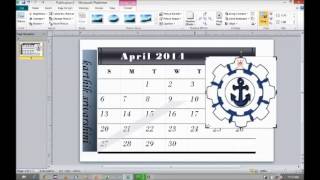 How to use Calendars in Microsoft Publisher 2010 Wallet Size [upl. by Anivel]