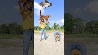 Matching twin brotherr flying body parts vs Eating candy egg amp Catching brown catt funny video😂😀 [upl. by Hanahsuar]