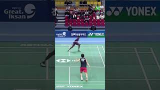 The best rally Kunlavut Vitidsarn vs Kiran George  Korea Masters 2024 MS SF shorts badminton [upl. by Nillad]