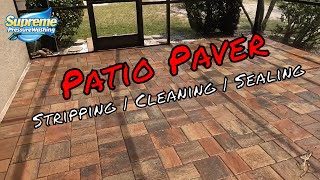 Paver Stripping Sanding and Sealing  Fixing bad sealer job [upl. by Ramirolg847]