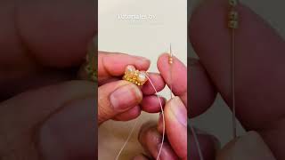 Tutorial Aretes Con MOSTACILLAS y CRISTALES aretes de bisutería faciles y muy bonitos [upl. by Desai418]