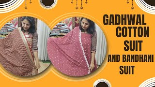 gadhwal cotton suit and bandhani suit9992958156 [upl. by Alitha]