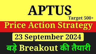 बड़े Breakout की तैयारी से पहले ज़रूर देखना Aptus Share Latest News Today Aptus Share News Today [upl. by Serles539]