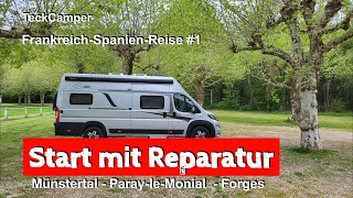 MünstertalSchwarzwald ParayleMonial Camping Car Park Forgès FrankreichSpanienReise Teil 1 [upl. by Akoyin360]