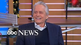 Michael Douglas dad Kirk is about to turn 102 and he discovered FaceTime [upl. by Rodnas957]