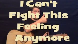 I Cant Fight This Feeling Anymore REO Speedwagon Easy Guitar Lesson How to Play Tutorial Capo 2nd [upl. by Jeanine]