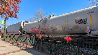 Cornelia Ga Norfolk Southern northbound and southbound double pass both manifest [upl. by Ailegave]