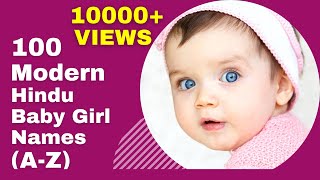 Top 100 Modern Hindu Baby Girl Names  Hindu Names for Baby Girls  Hindu Girl Names with meaning [upl. by Yhtnomit]