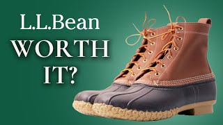 Are LL Bean Boots Worth It Iconic American Prep Boot Review [upl. by Ahsikyw]