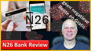 N26 Bank Review  Geen negatieve rente gratis account en volledig digitaal [upl. by Trocki]