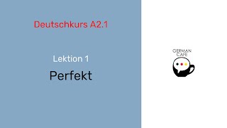 👉 PERFEKTKonspekt deutsch deutschlernen german germanonline sprachschule German Cafe [upl. by Ablasor]