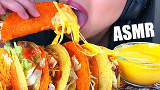 ASMR EXTRA CHEESY CRUNCHY TACOS NO TALKING Taco Bell  ASMR Phan [upl. by Gittel]