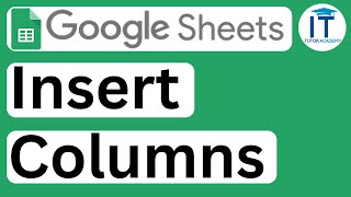 How to Insert Columns in Google Sheets [upl. by Karney]