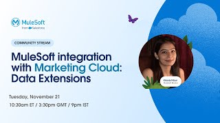 MuleSoft integration with Marketing Cloud Data Extensions and Journeys [upl. by Martina230]