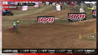 Gajser off the track  MXGP Qualifying Race  MXGP of Latvia 2022 MXGP Motocross [upl. by Noirda]