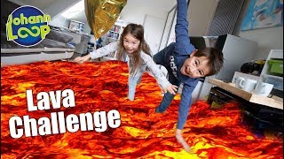 Der Boden ist Lava Challenge 🔥 Mit meiner Schwester  Johann Loop [upl. by Mosier]