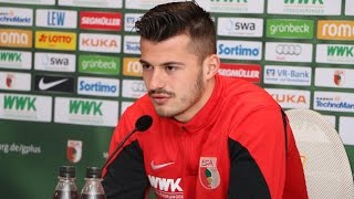 FC Augsburg Pressekonferenz vor BVBHeimspiel [upl. by Einalem]