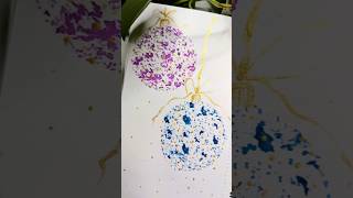 Beginners Christmas Ornament Painting art painting christmas originalcontent youtubeshorts [upl. by Sutniuq]