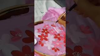 Hand Print Jama design New Design hand print Jama fabric art on jama shorts art video viral [upl. by Allemap]