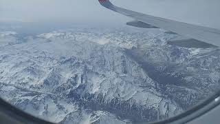 Cordilheira dos Andes entre Chile e Argentina visto de cima [upl. by Nnayt880]