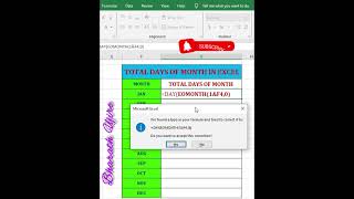 😨😨Calculate Total Days in a Month ☑️EOMONTH☑️ DAYS☑️ Excel Formulas  no copyrights BharathUjire🌟🌟 [upl. by Acinet]