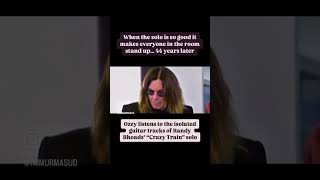 Ozzy reacting to Randy Rhoads guitar track ozzyosbourne ozzyosbourne randyRhoads [upl. by Mclaurin]