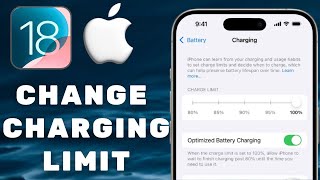 How To Change Charging Limit On iPhone iOS 18 [upl. by Jenne]