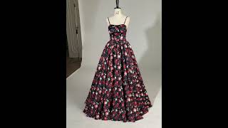 Fancy MultiColors Floral Prom Dresses [upl. by Dibb]