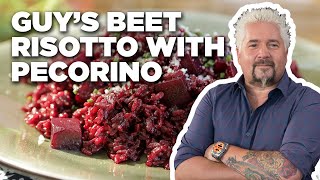 Guy Fieris Beet Risotto with Pecorino  Guys Big Bite  Food Network [upl. by Haydon]