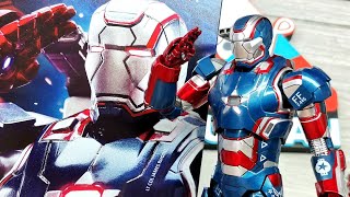 ZD Toys Iron Patriot 110 action figure Unboxing and review Marvel Iron Man 3 [upl. by Adnahsat]