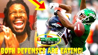 EXTREMELY PHYSICAL DEFENSIVE GAME BRONCOS VS JETS HIGHLIGHTS REACTION 2024 WEEK 4 [upl. by Esli260]