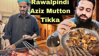 Aziz Ke Laziz Mutton Tikka amp Kabab Karahi  Street Food Rawalpindi Mutton Karahi [upl. by Ramad986]