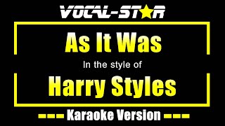 As It Was Karaoke  Harry Styles Karaoke Version [upl. by Htebaile870]