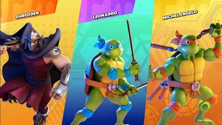 Shredder vs Leonardo amp Michelangelo Nickelodeon AllStar Brawl [upl. by Geaghan]