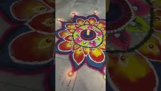 Rangoli short rangoli diwalirangoli youtubeshorts trendingshorts viraltrend [upl. by Eidda]