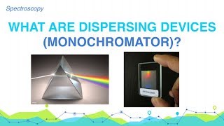 What are Dispersing Devices Monochromators  Spectroscopy  Analytical Chemistry [upl. by Ronyam]