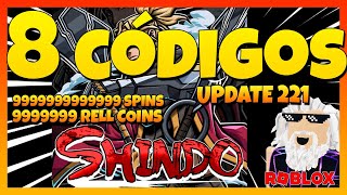 ✅4 NUEVOS CÓDIGOS✅8 CÓDIGOS de⚡SHINDO LIFE⚡Update 221⚡Códigos de ⚡Shinobi Life 2⚡Roblox 2024⚡EMiLiOR [upl. by Eimas180]