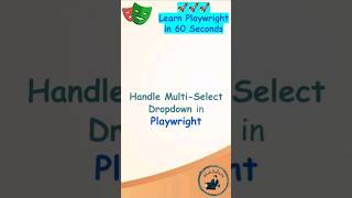 Playwright Tutorial  Handle MultiSelect Dropdown in Playwright [upl. by Durkin]