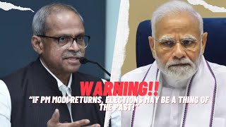 If PM Modi returns to power don’t expect elections Parakala Prabhakar  TSW NEWS [upl. by Ahearn795]