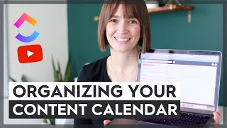 How to Create an Editorial Calendar Using ClickUp YouTube Workflow Example [upl. by Franci]