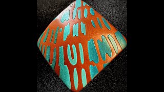 Faux Enamelled Copper with Efcolor Low Temp Enamelling Powder [upl. by Zilla]