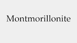 How to Pronounce Montmorillonite [upl. by Amsaj]